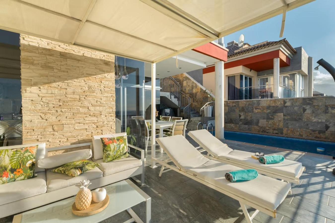 Villa Golden Horizon Con Piscina Privada Climatizada Santa Úrsula Exterior foto