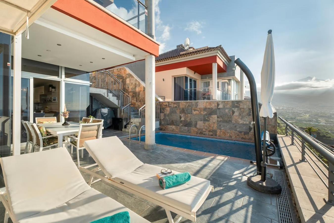 Villa Golden Horizon Con Piscina Privada Climatizada Santa Úrsula Exterior foto
